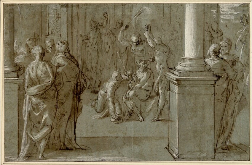 Bartholomeus Spranger - 110, Incoronazione di spine, Albertina